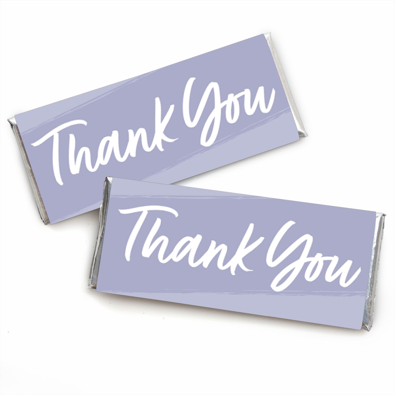 Big Dot of Happiness Purple Elegantly Simple - Candy Bar Wrapper Guest Party Favors - Set of 24